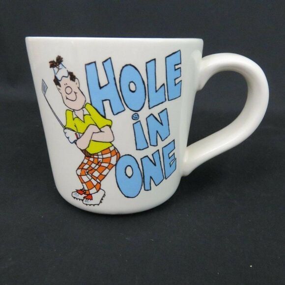 Funny Golf Coffee Mug Cup Hole in One Golf Ball - Picture 6 of 8